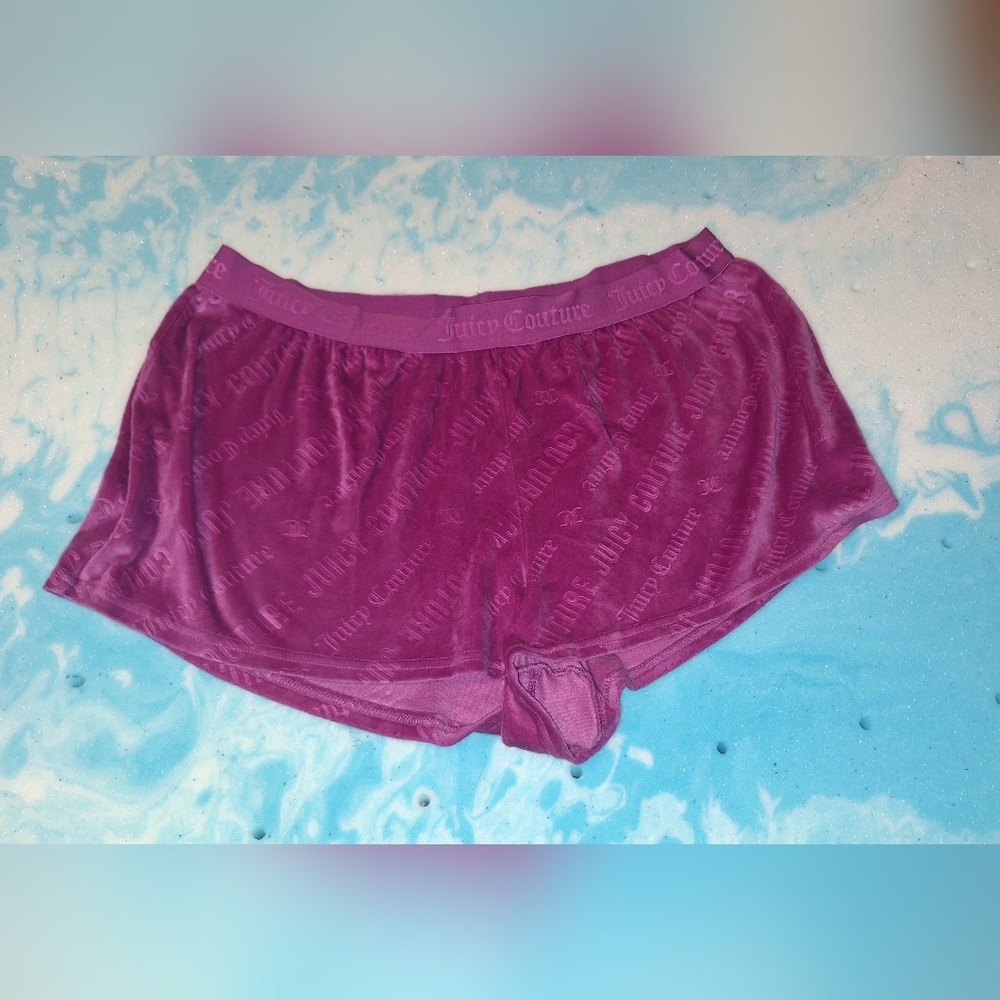 Juicy Couture Purple Velour Shorts